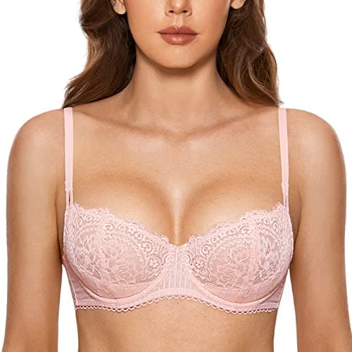 Sexy Lace Plus Size Balconette Bra for Women