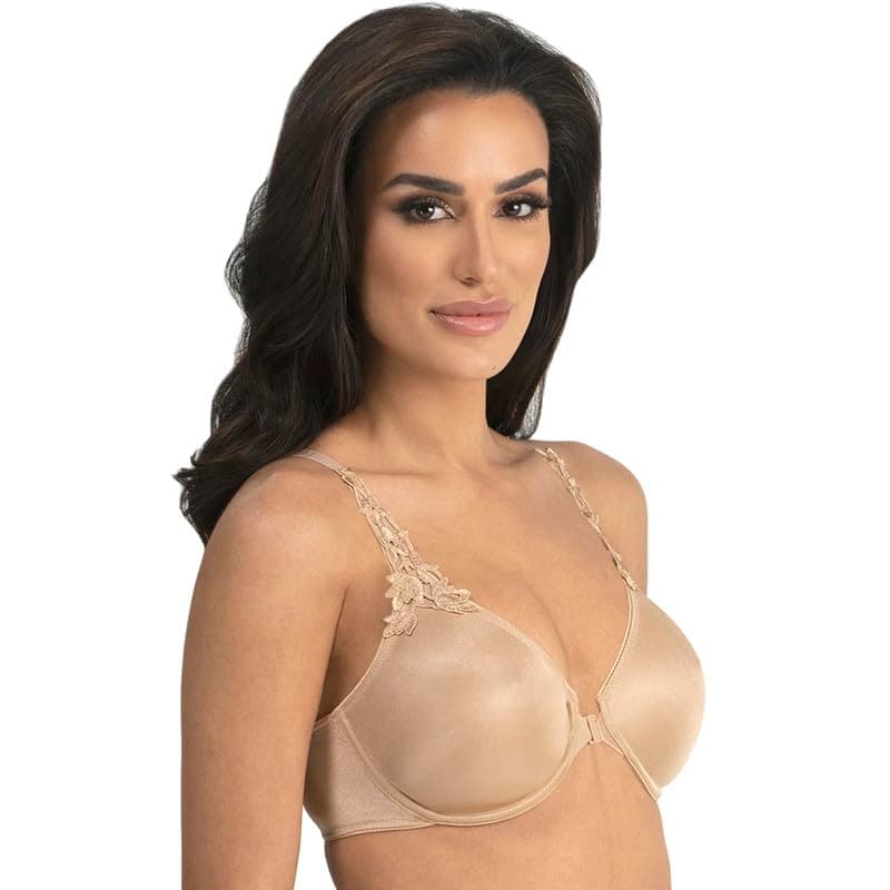 Dominique Women's Meryl Fiber Front Closure Minimizer Bra 30B-44F #7050