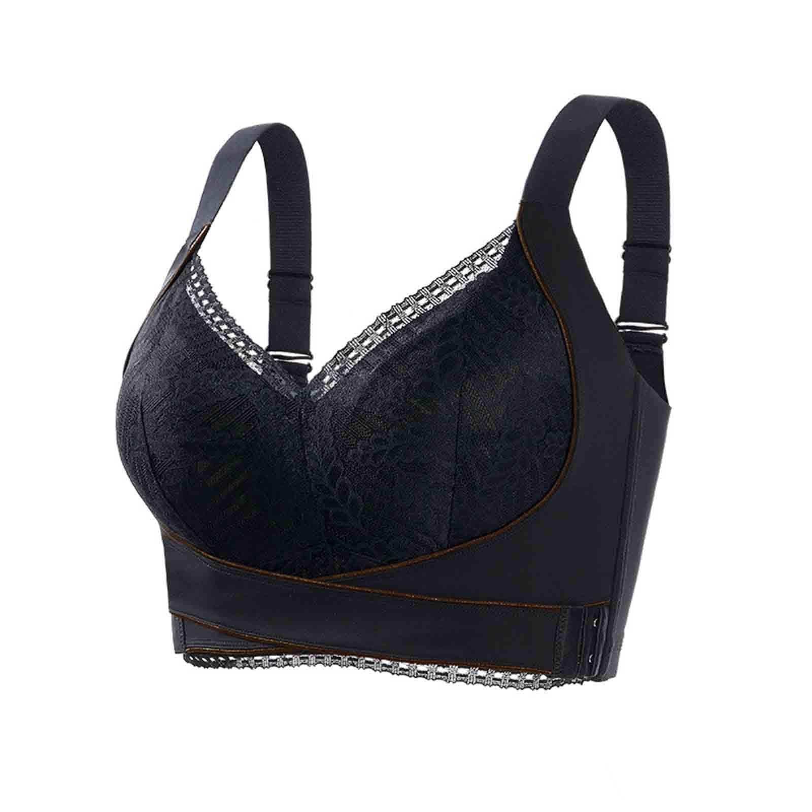 Kendally Comfortable Corset Bra with Lace and Side Buckles for Older Women
