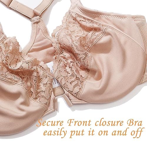 Plunge V Neckline Racerback Plus Size Everyday Bras