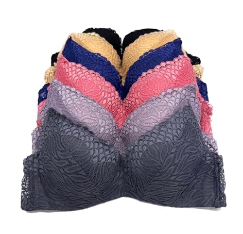 IHeyi 6-Piece Full Cup Wired Gentle Push-up Bra A/B/C