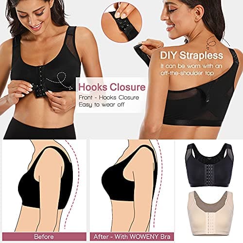 WOWENY Posture Correcting Wirefree Back Support Bra