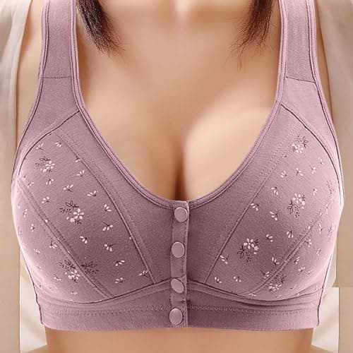 GOHRSHA Ellymuse Daisy Bras for Older Women Wireless Push Up Comfortable Sleep Bras