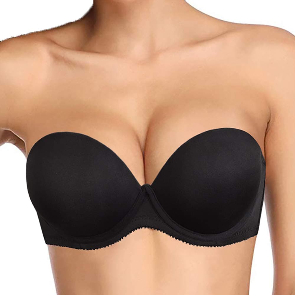 Plusexy Women's Push-Up Bra - Thick Padded Underwire(Strapless, Convertible)