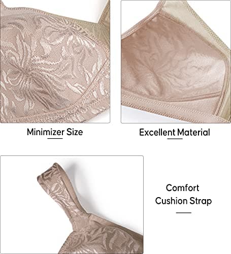 ZeroBound Women's Minimizer Bra - Comfort & Support for Large Bust
