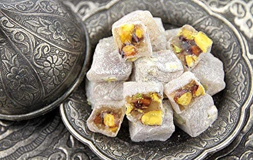 Turkish Delight with Pistachio in Wooden Box - 8.82 oz