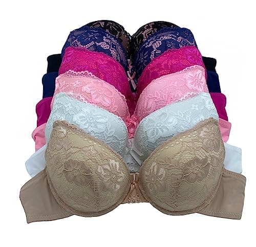6pcs Iheyi ADD 2-Cuppushup Bra, Extreme Thick Padding, 32B-40C