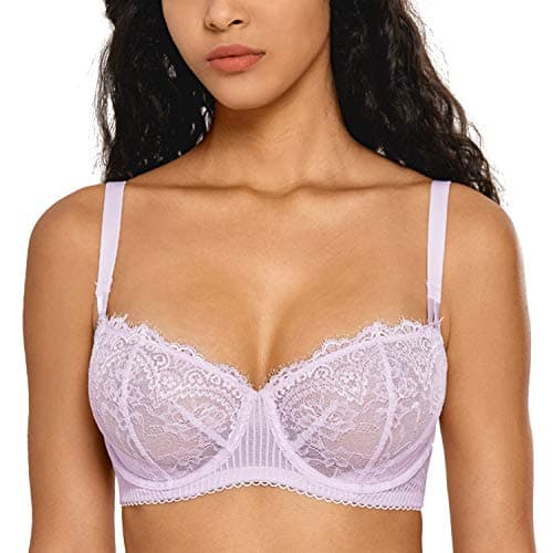 Sexy Lace Plus Size Balconette Bra for Women