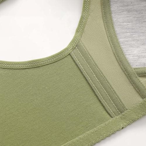 Comfortable No-Wire Bras for Older Women with Front Snap Closure