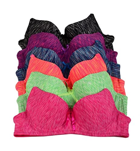 IHeyi 6-Piece Full Cup Wired Gentle Push-up Bra A/B/C