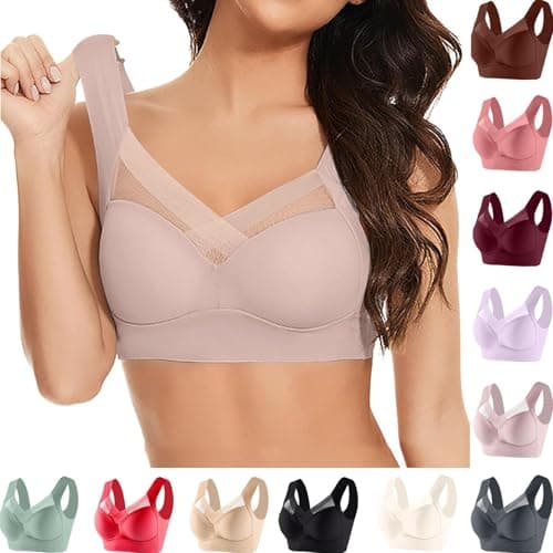 Zen Chic Seamless Wireless Posture Correcting Push Up Bra for Seniors