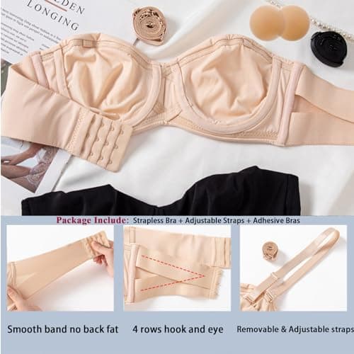 Vinnercoco Plus Size Minimizer Underwire Bra for Big Bust Women