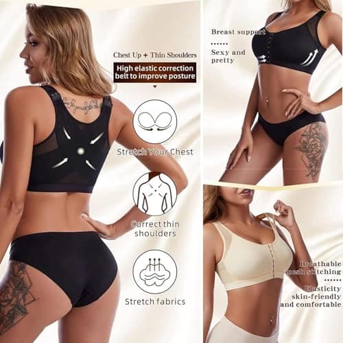 Soft Plus Size Supportive Wireless Push Up Bra with Full Coverage