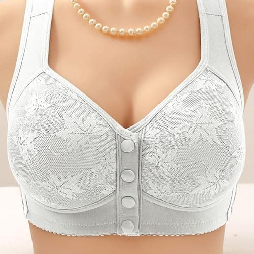 GOHRSHA Ellymuse Daisy Bras for Older Women Wireless Push Up Comfortable Sleep Bras