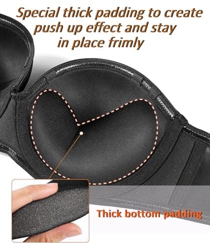 DotVol Women's Multiway Convertible Push Up Bra