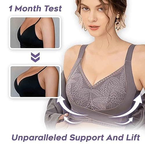 Kendally Comfortable Corset Bra with Lace and Side Buckles for Older Women