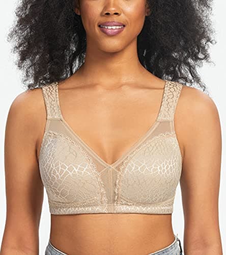 HACI Women's Minimizer Bra - Large Bust Support, Full Coverage, Plus Size