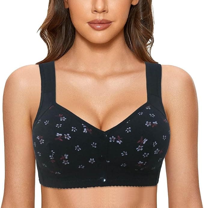 Full Coverage Breathable Daisy Bras for Older Women