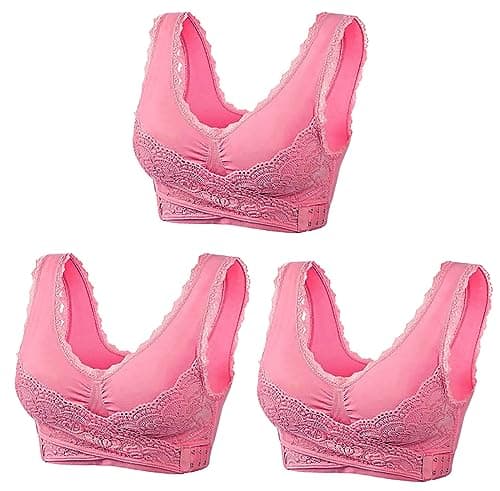 Hnodov 3 Pack Kendally Bra, Kendally Comfy Corset Bra