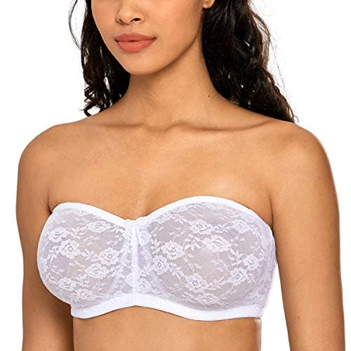 DOBREVA Women's Multiway See-Through Underwire Bra