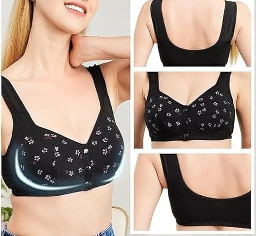 Full Coverage Breathable Daisy Bras for Older Women