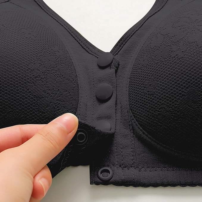 Comfortable Breathable Daisy Bra for Older Women Plus Size No Underwire