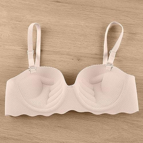 Hnodov Women's Wireless Push Up Bralette with Removable Straps