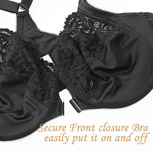 HACI Full Coverage Plus Size Plunge Racerback Bra