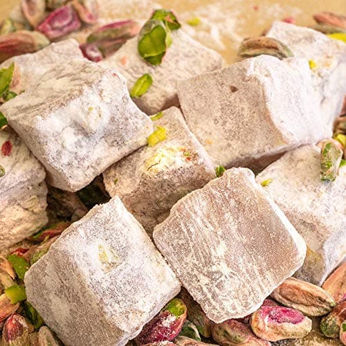 Turkish Delight with Pistachio in Wooden Box - 8.82 oz