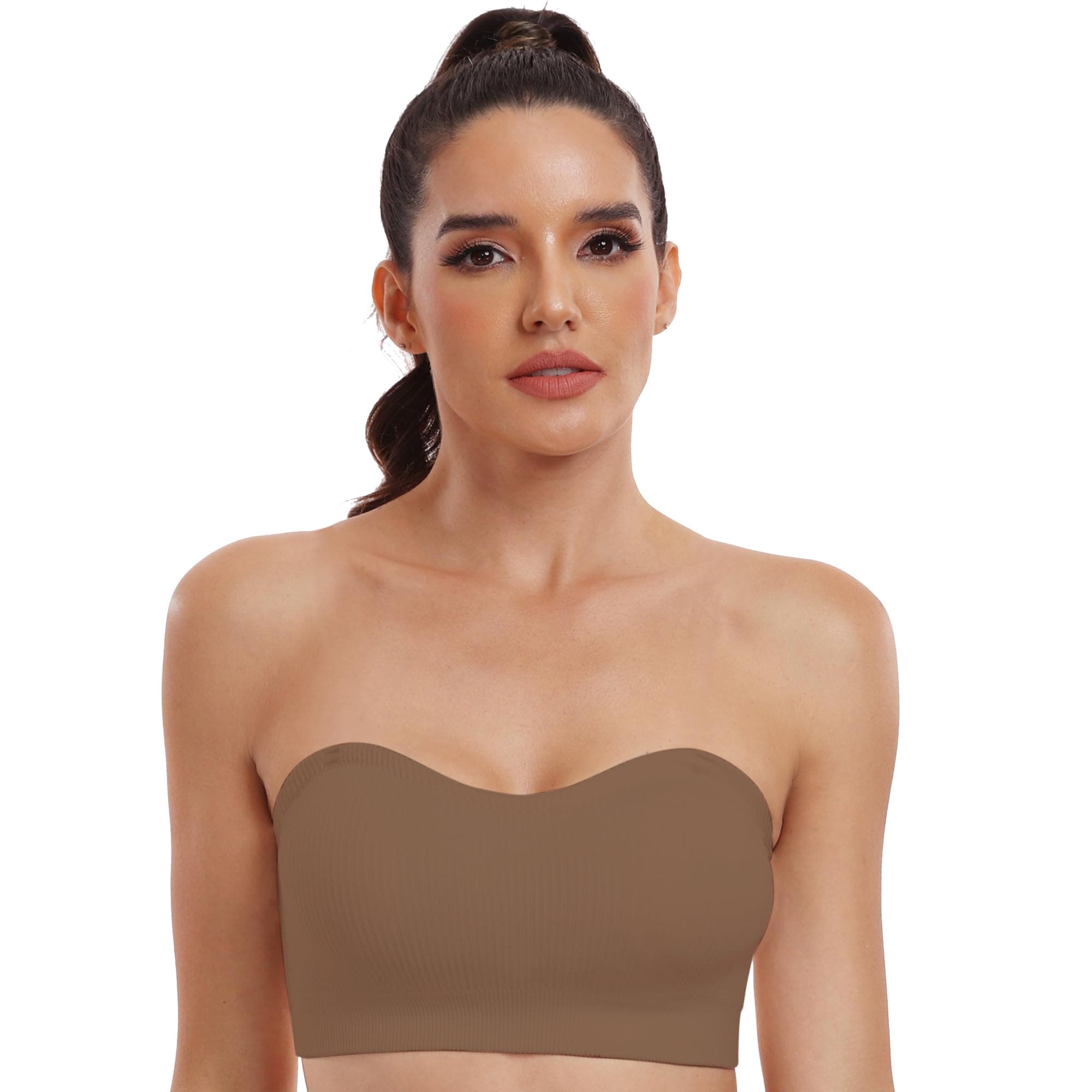 OBICUM Non-Slip Silicone Strapless Bra for Women