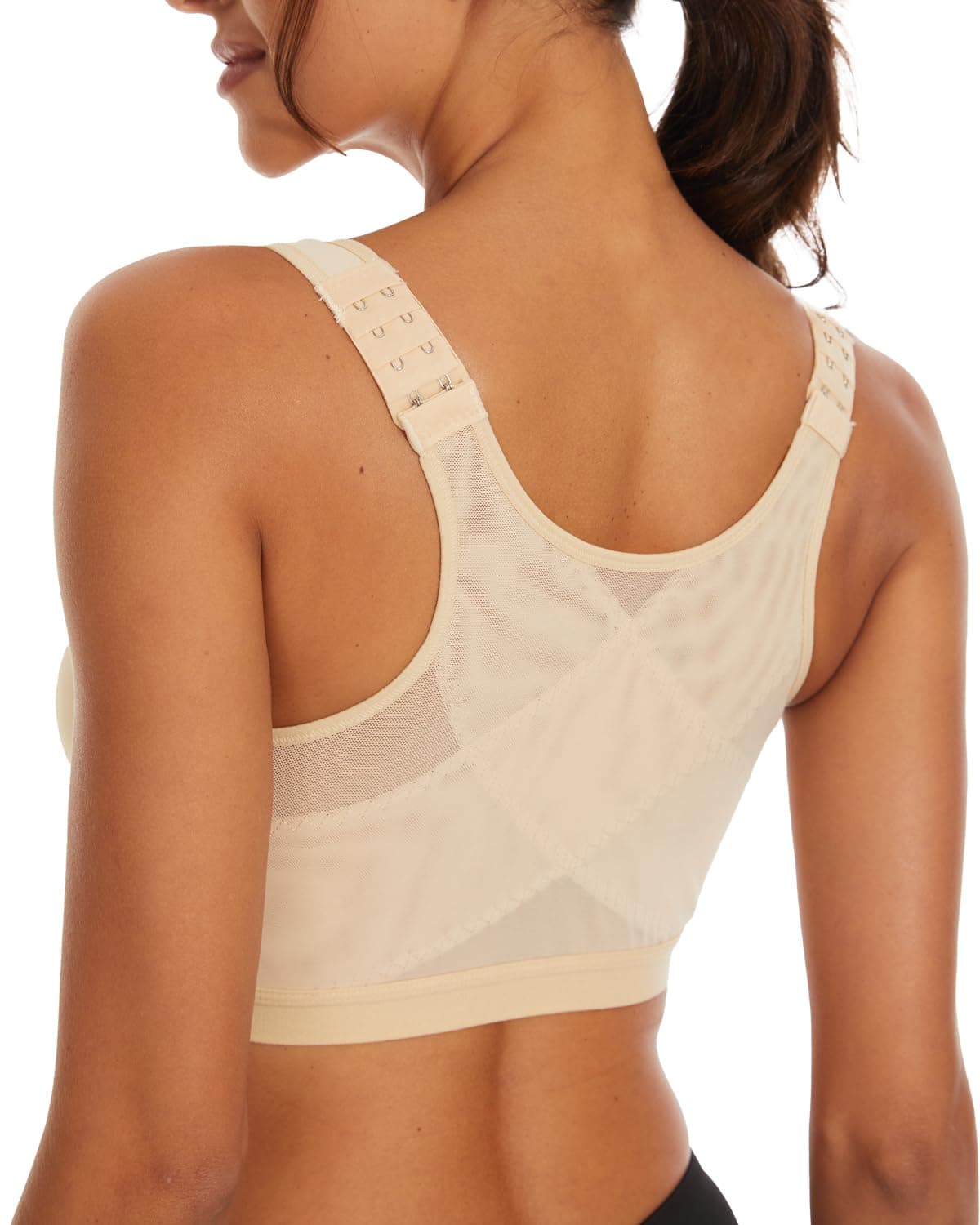 Lemolly Wireless Front Closure Posture Corrector Bra
