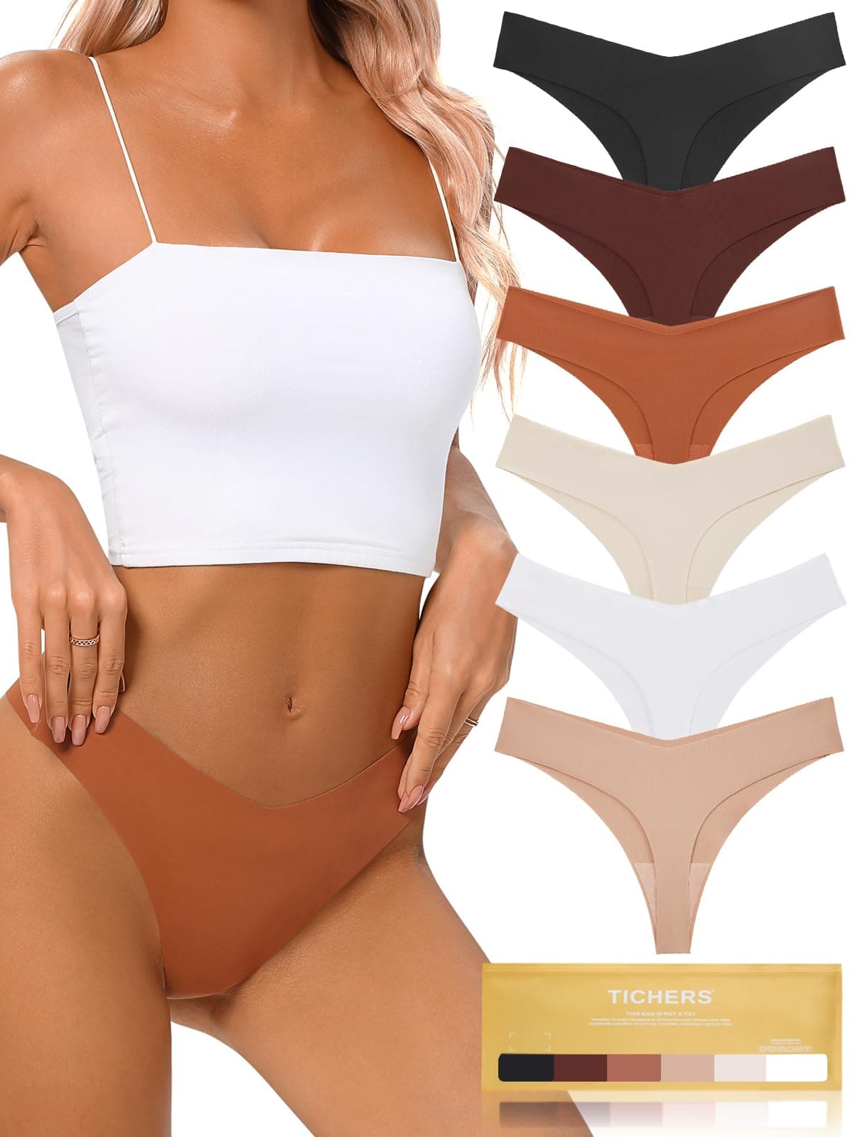 Seamless Thongs for Women (6 Pack)