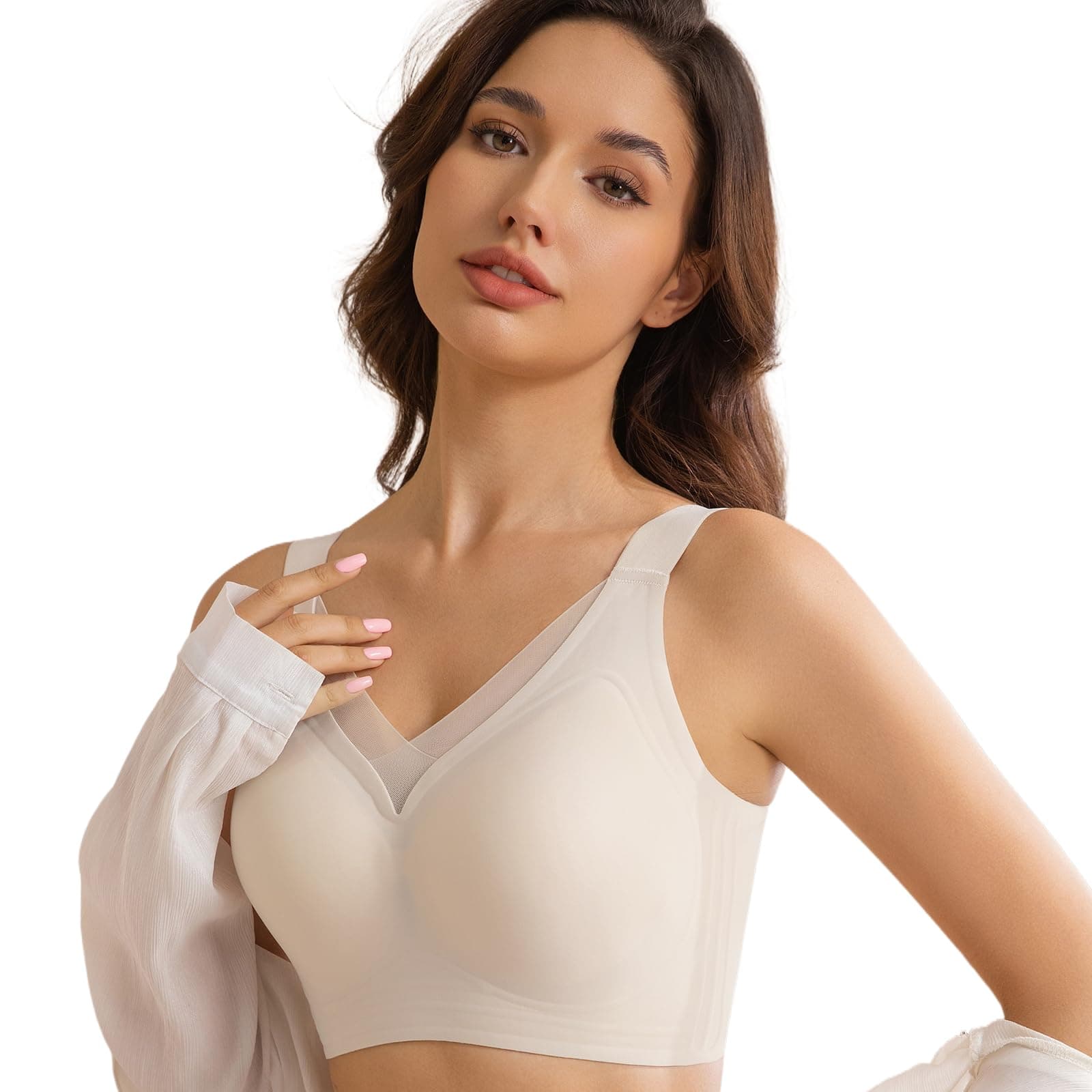 YJSPBL Comfortable Sports Bra for Women Smoothing Minimizer