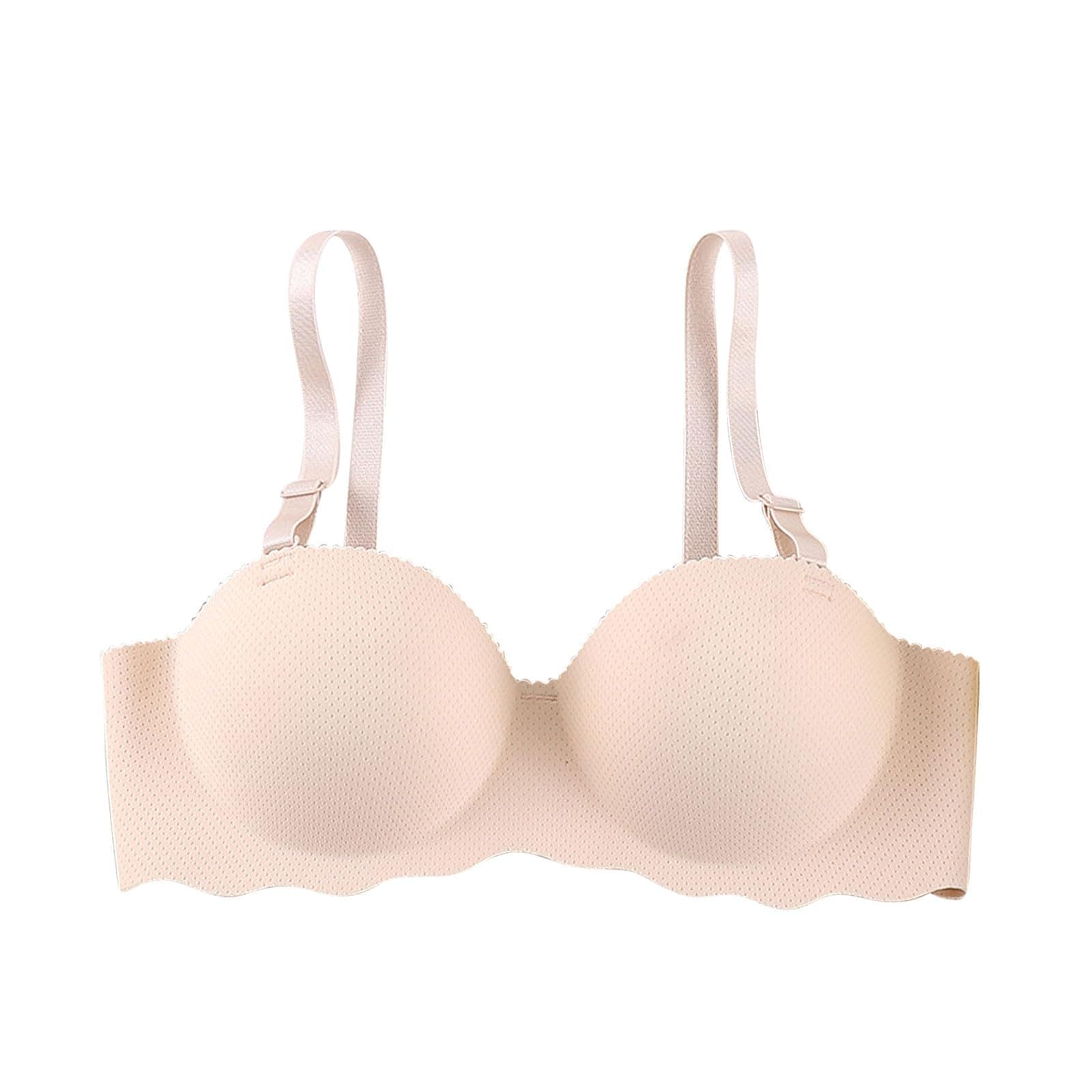Hnodov Women's Wireless Push Up Bralette with Removable Straps
