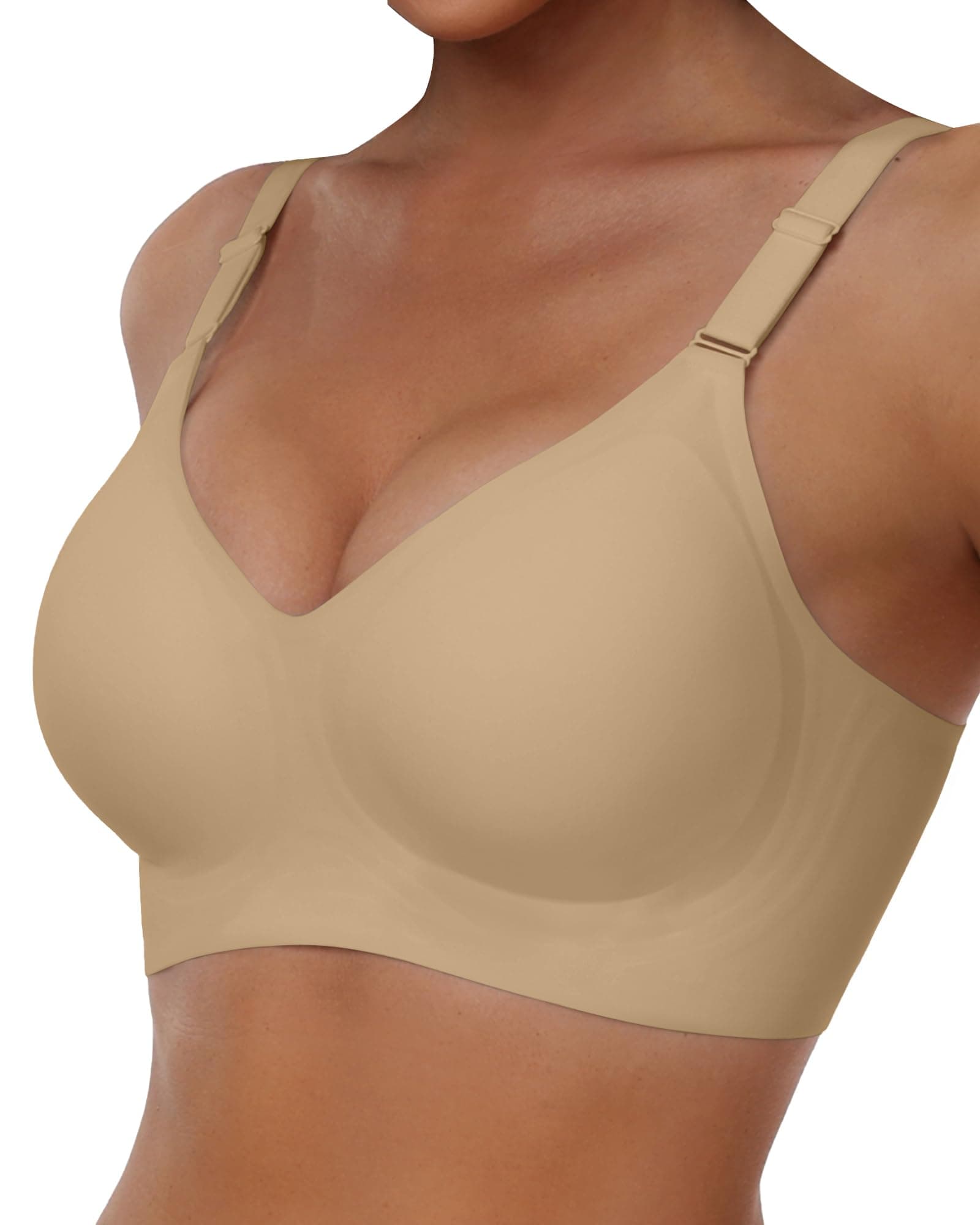 Owucozy Soft Support Wireless Push Up Bra for Women