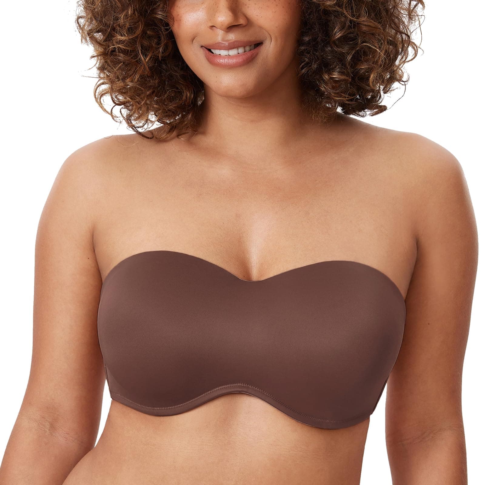 DELIMIRA Women's Seamless Underwire Minimizer Bra for Big Bust