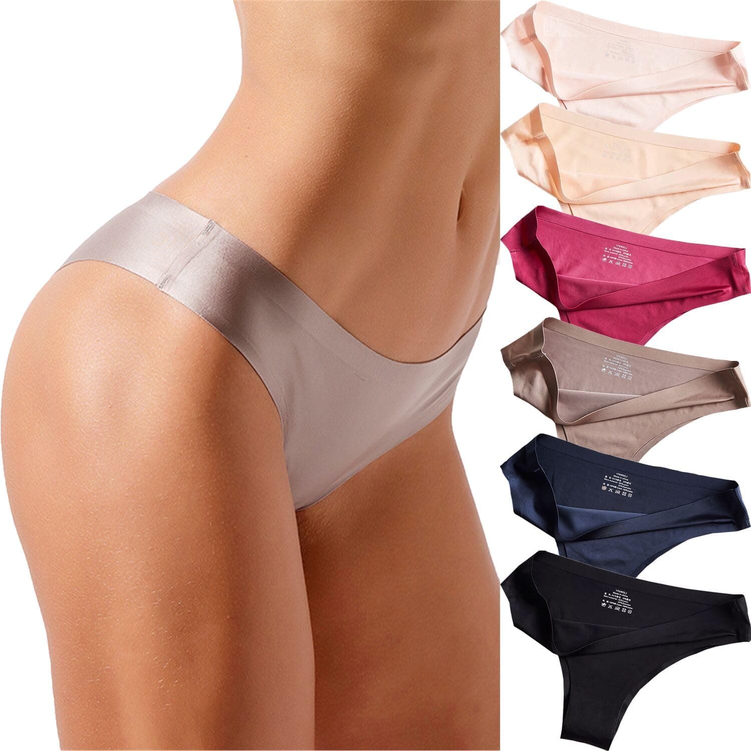 Women's Satin Bikini Underwear - Sexy, Seamless, and Breathable