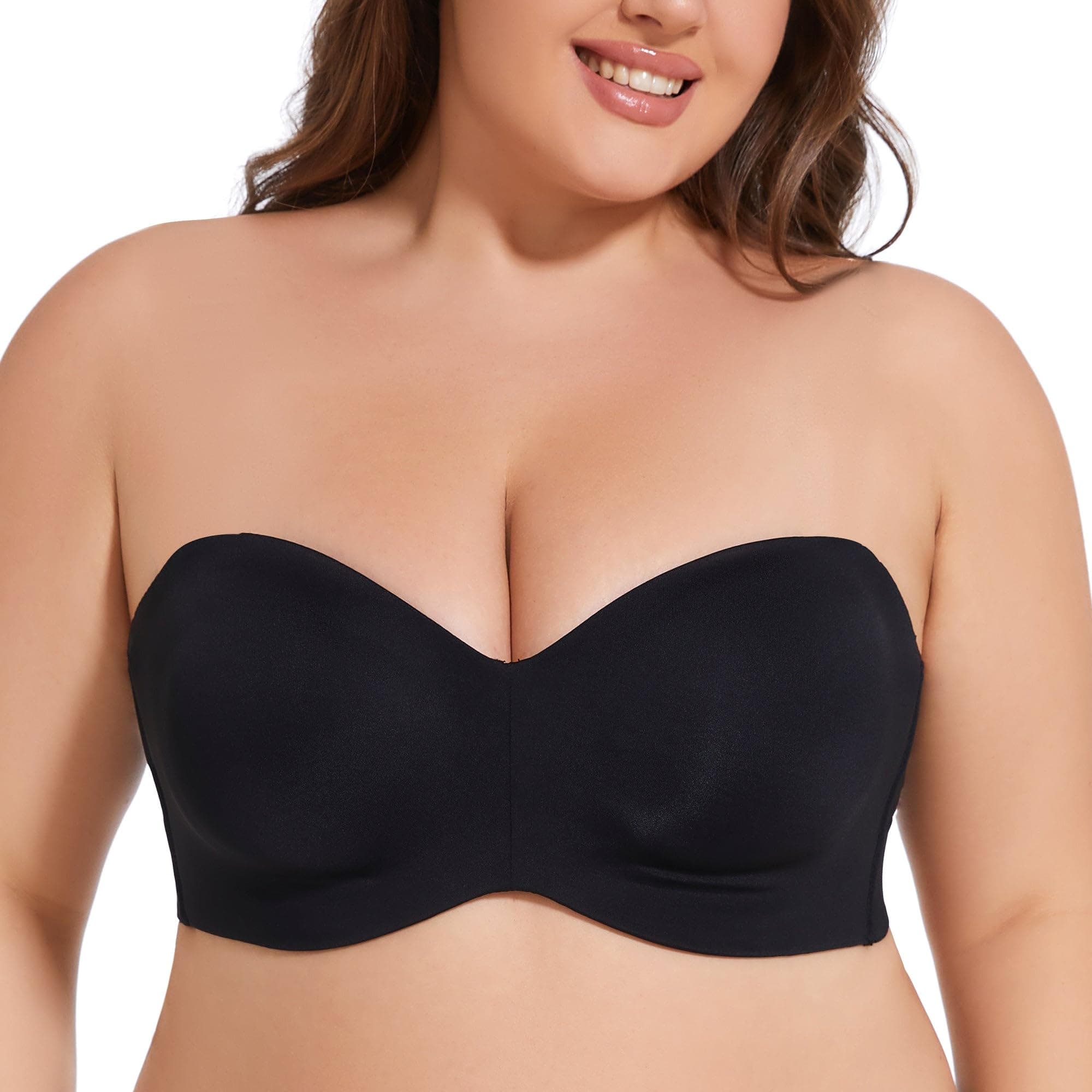 Sheroine Plus Size Seamless Push Up Bra for Large Breasts