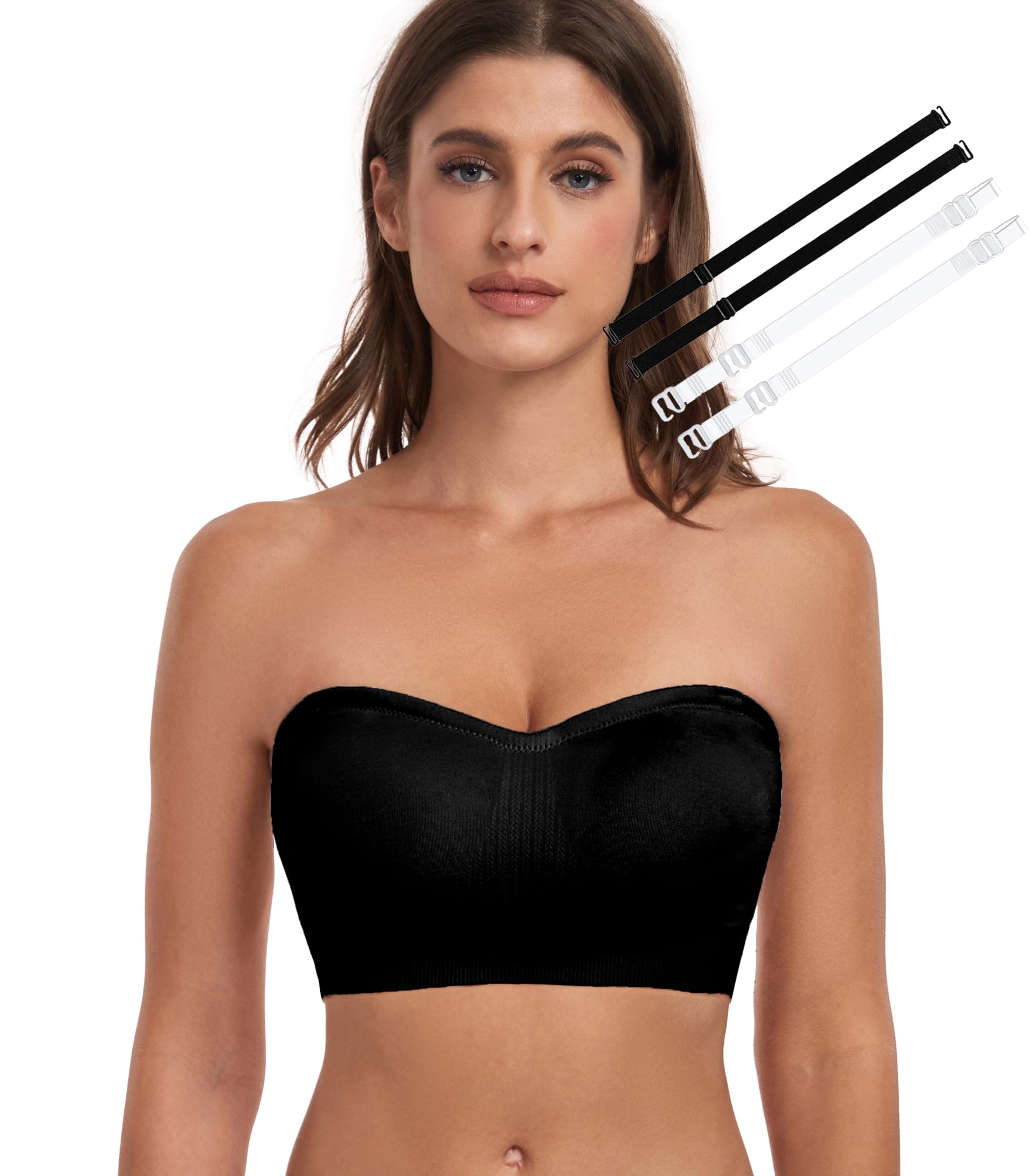 YHGV Convertible Comfort Strapless Bra with Non-Slip Silicone