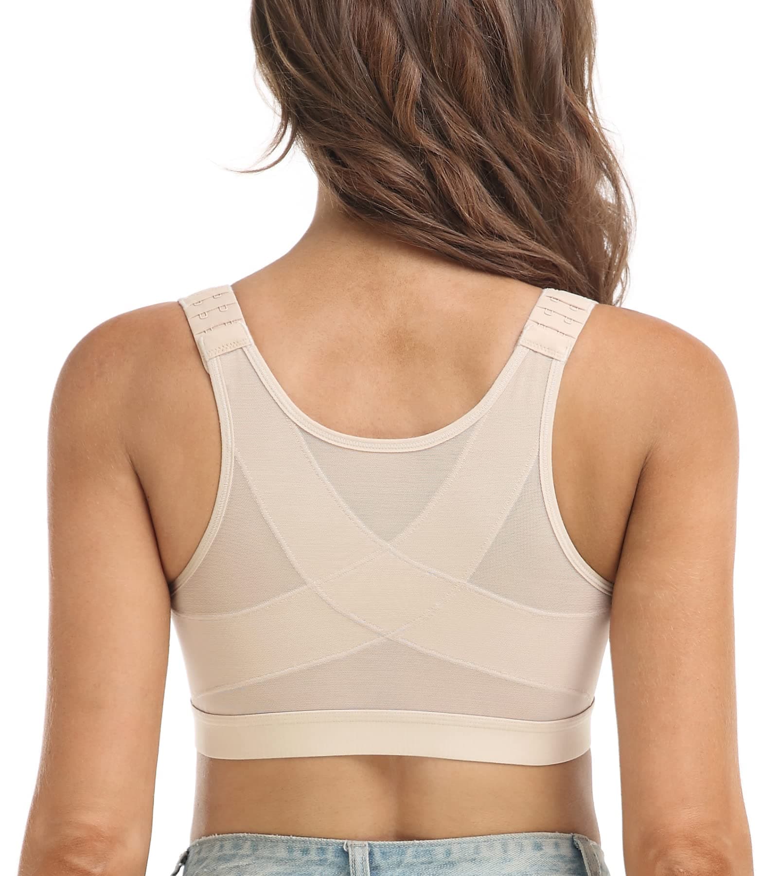 DotVol Women's Comfort Wirefree Back Support Bra