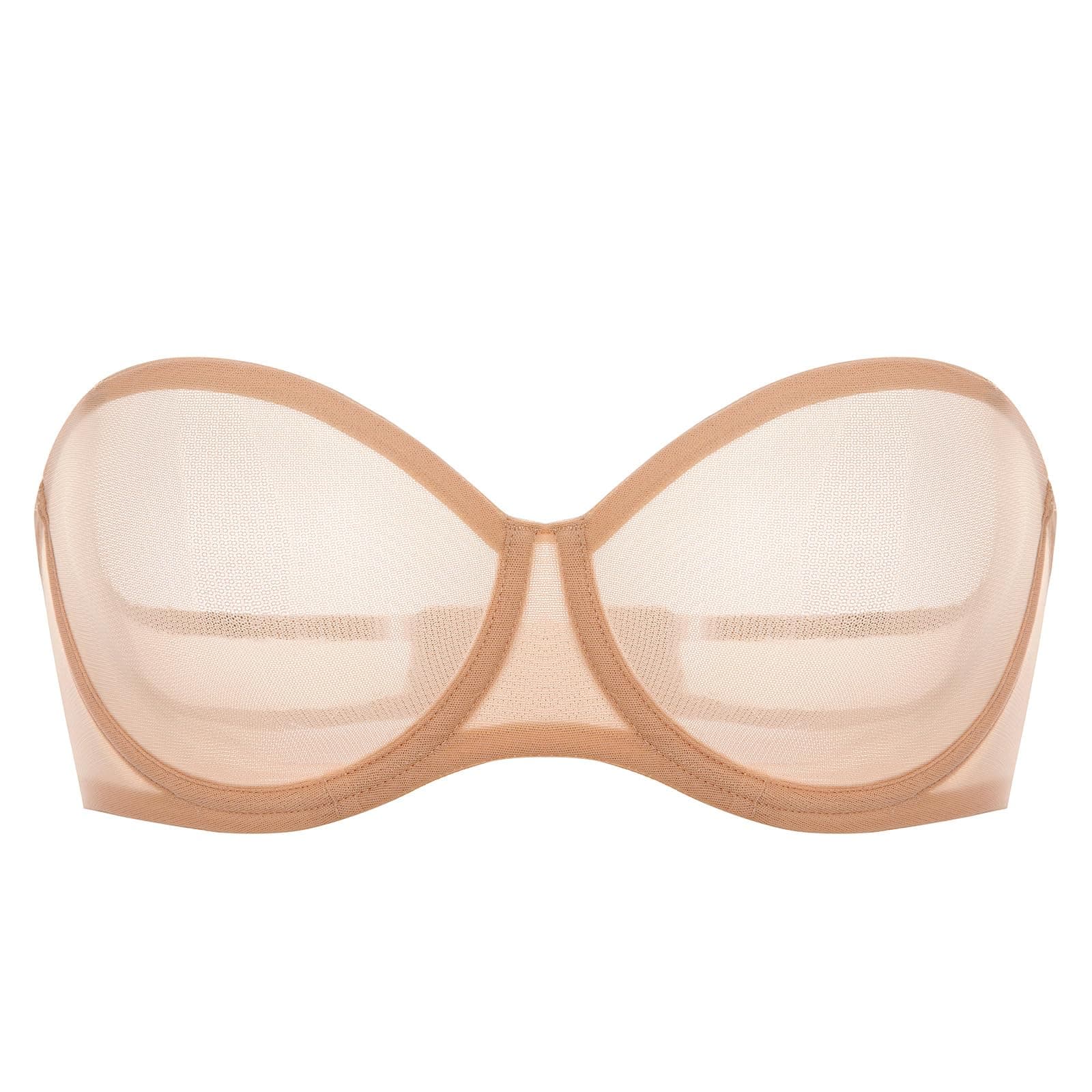 INLYRIC Plus Size Demi Mesh Underwire Bra