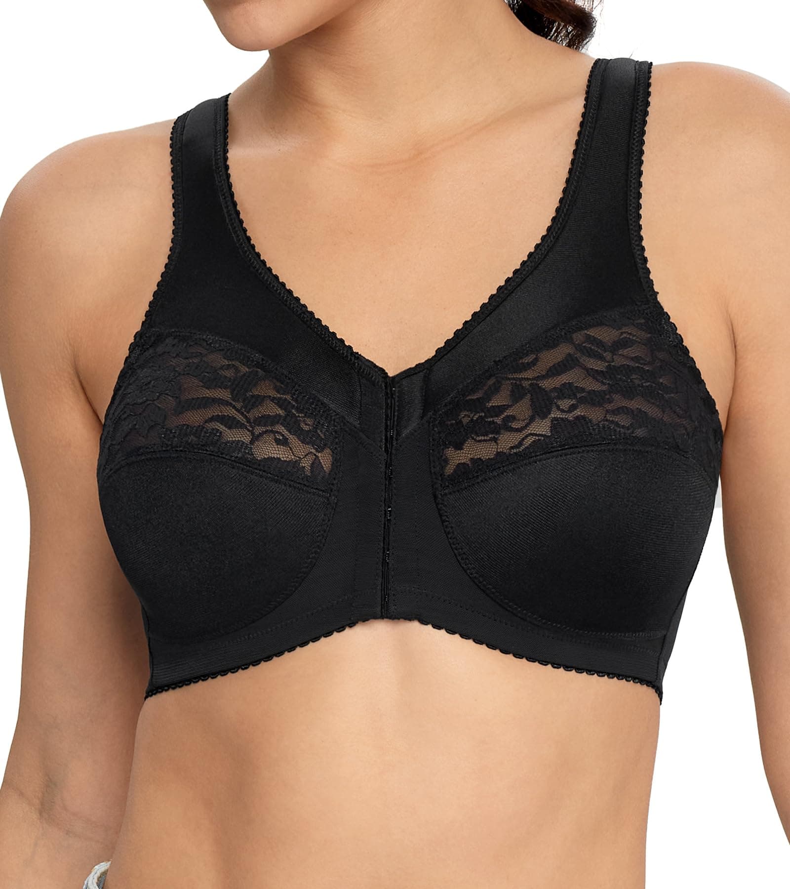 Sure, here's a refined and simplified version of the title focusing on the product keywords:
*Wireless Unlined Support Everyday Bra for Plus Size Women**