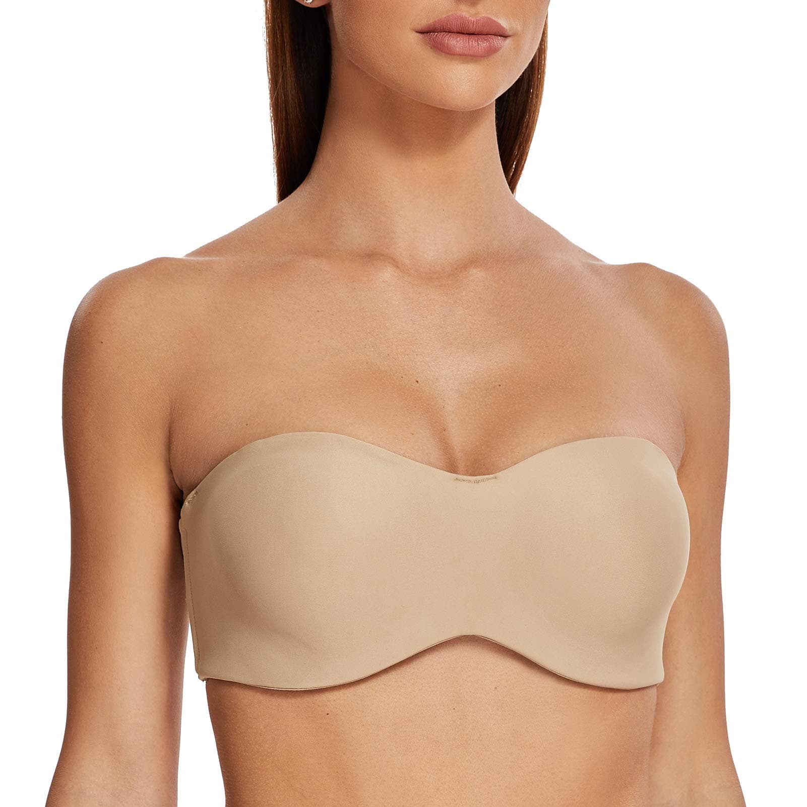 MELENECA Large Bust Minimizer Strapless Bra with Underwire