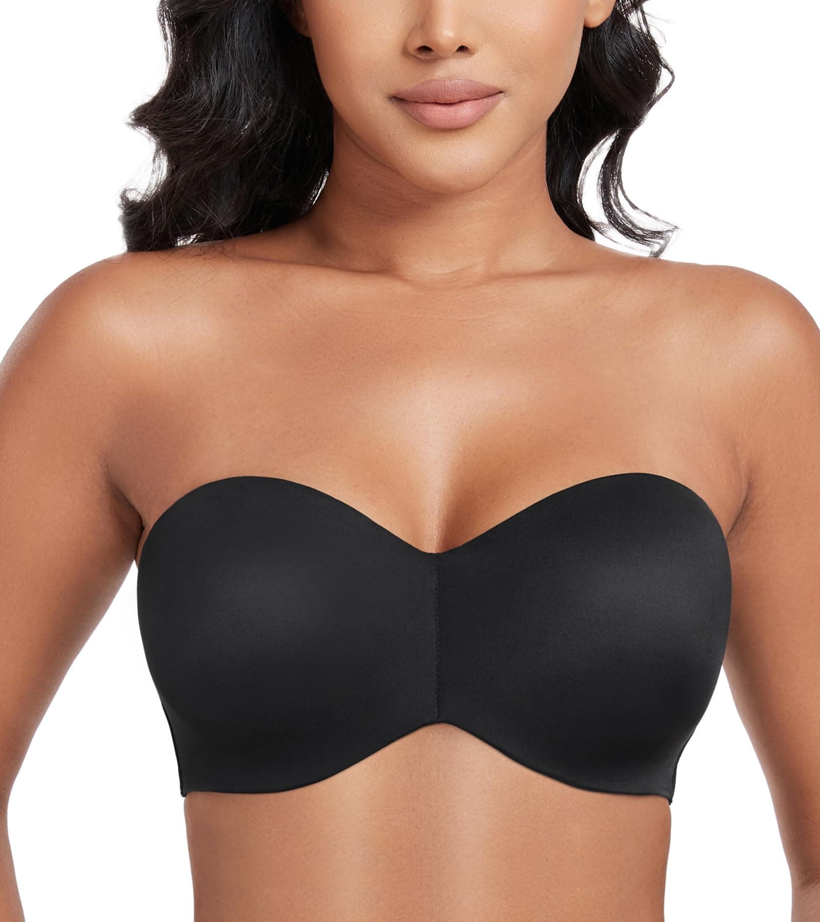 Lemorosy Minimizer Strapless Underwire Bra for Large Bust Support