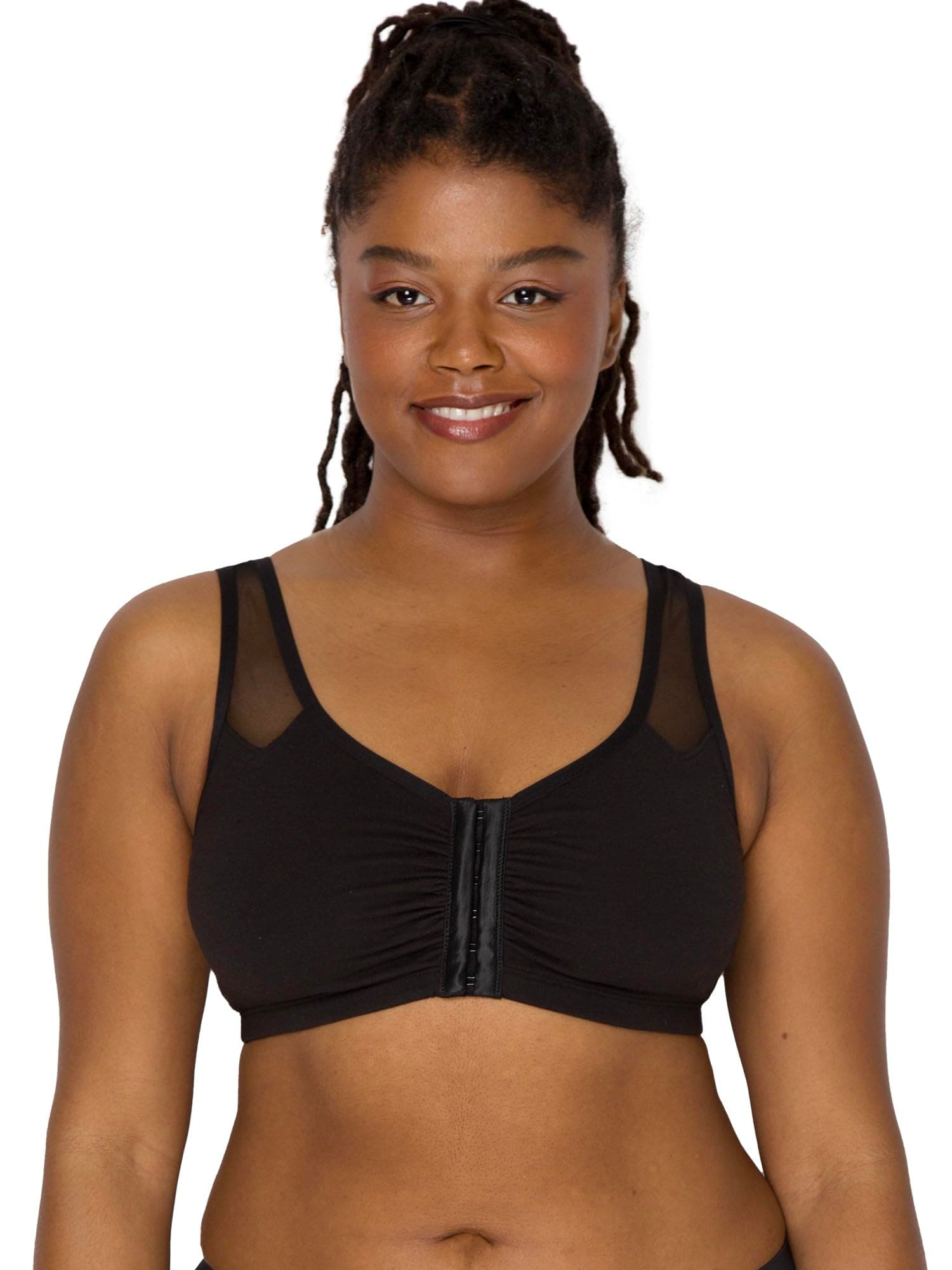 Fruit of the Loom Women's Comfort Front Close Mesh Strap Sport Bra