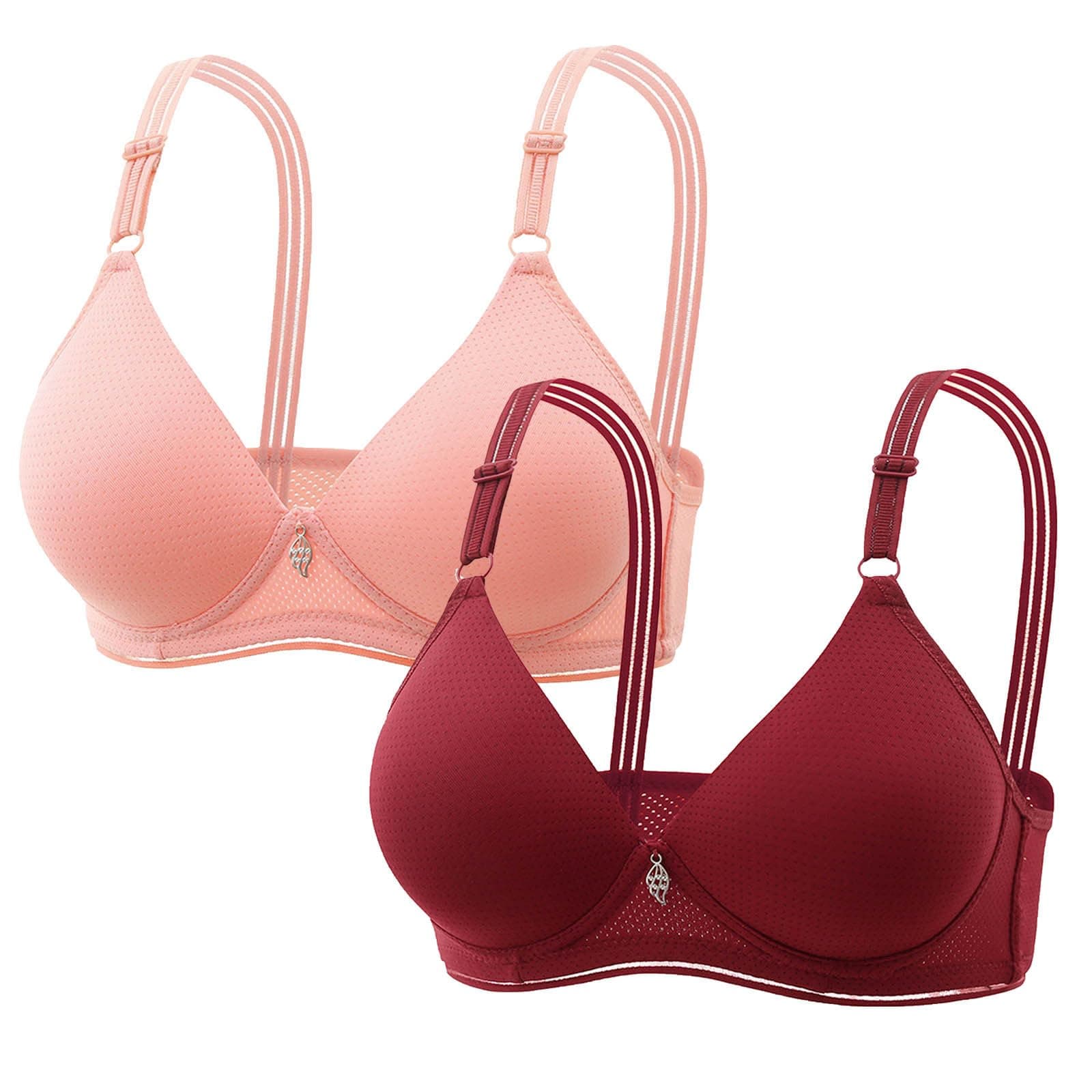 Wireless Push Up Bra for Plus Size Women Solid Color Breathable Bralette