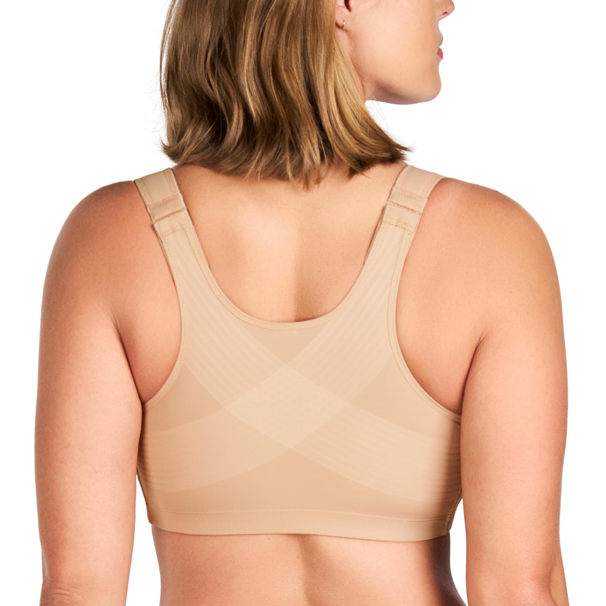 HSIA Women's Front Closure Posture Minimizer Bra - Plus Size Back Support