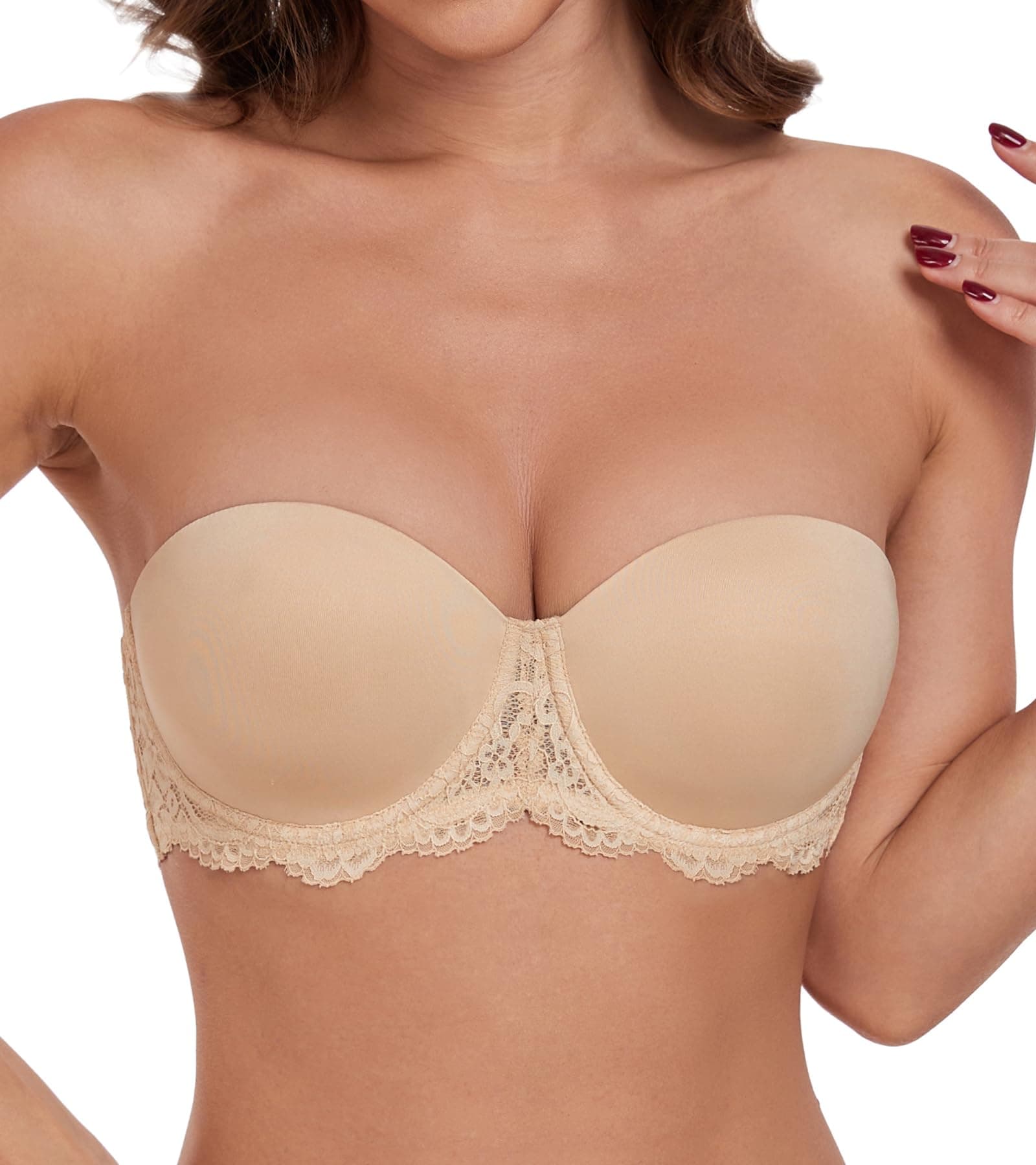 Stylish Full Figure Strapless Bra for Women