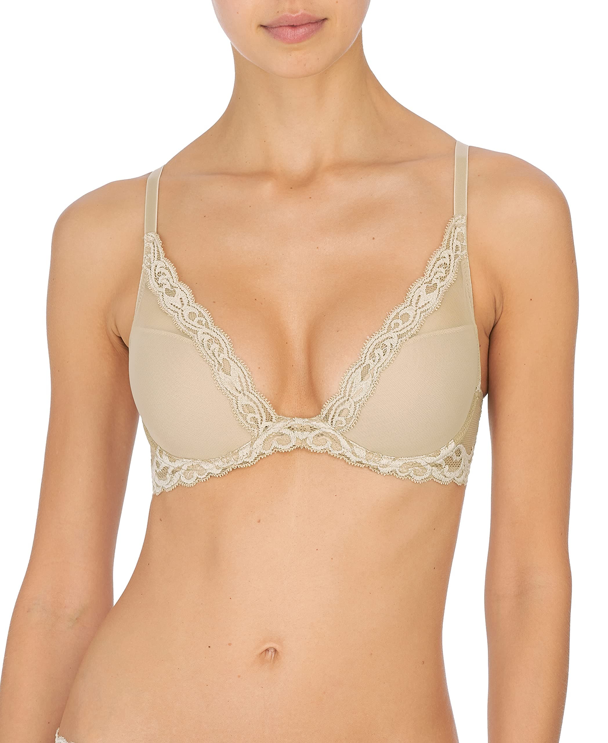 Natori Feathers Contour Plunge Braeração
