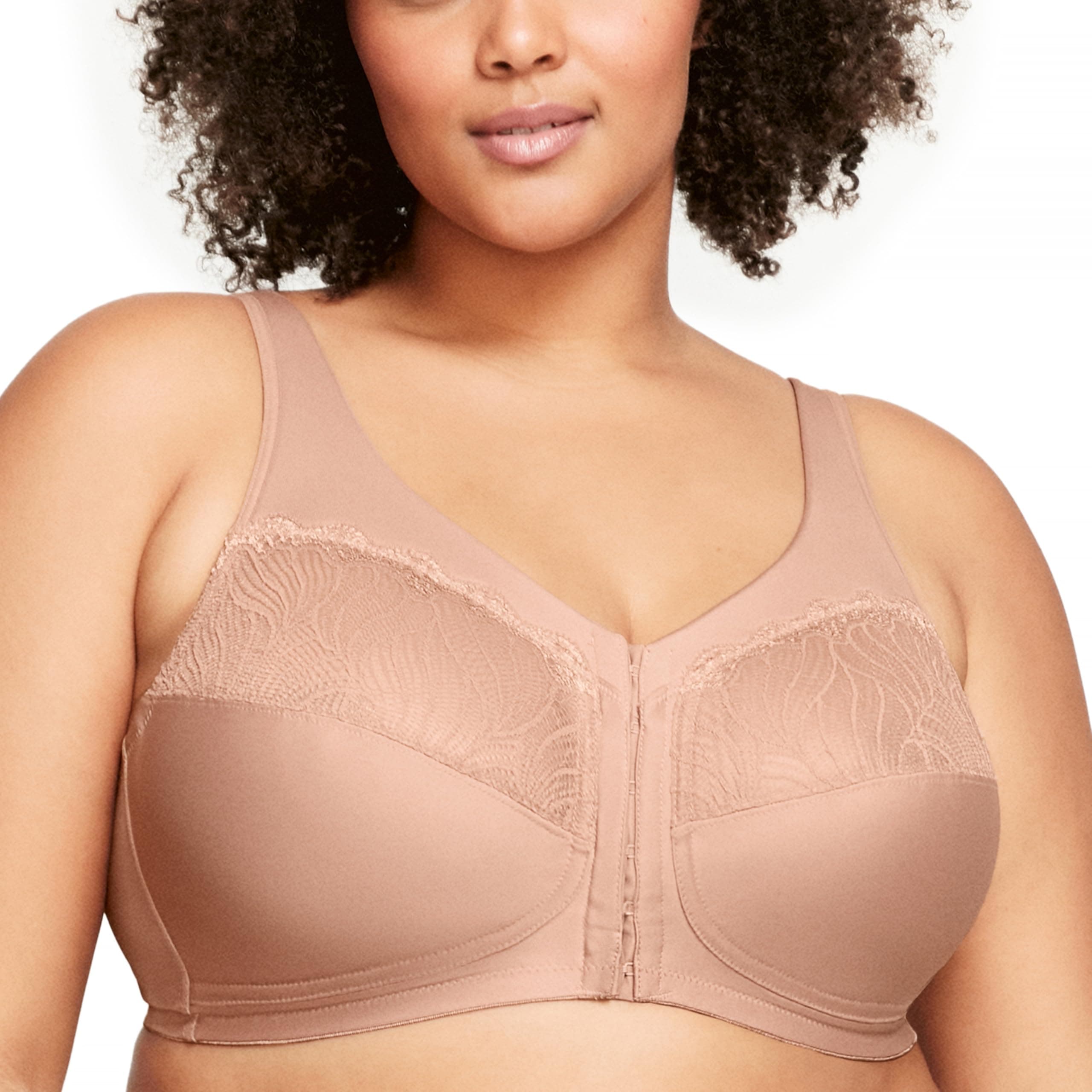 Glamorise Plus Size Wirefree MagicLift Natural Shape Bra #1210